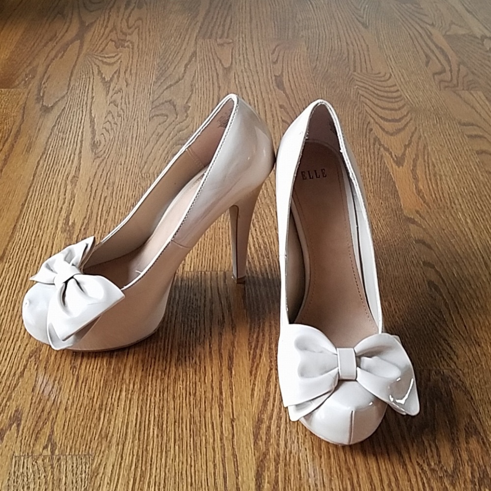 Nude Patent Elle Heels